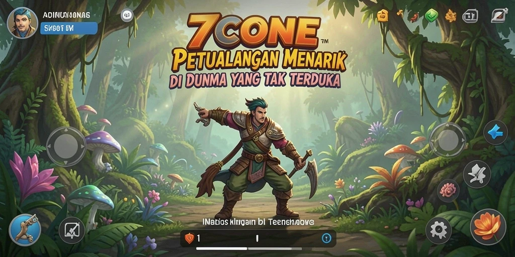 Screenshot 7CONE menampilkan gameplay petualangan yang seru dan menarik.