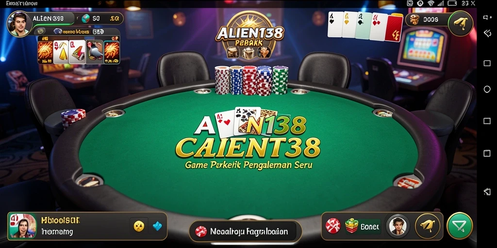Screenshot gameplay Poker yang menampilkan momen seru di meja.