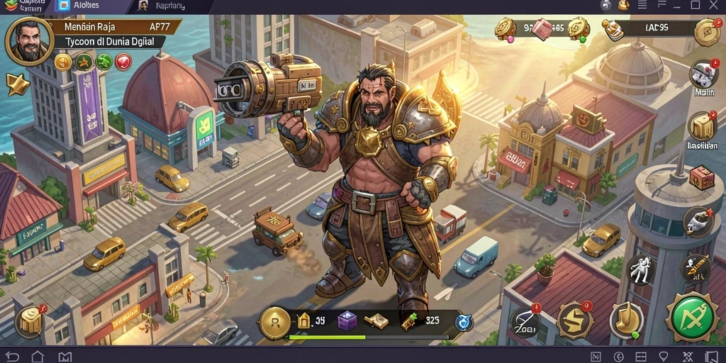 Tampilan gameplay menawan dari API77, cetak biru Tycoon Anda.