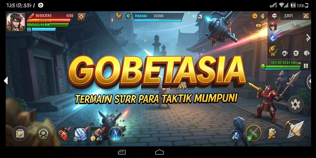 Tampilan gameplay GOBETASIA yang menegangkan dan strategis.