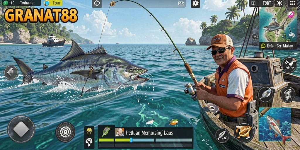Tangkapan ikan besar dalam gameplay seru GRANAT88.