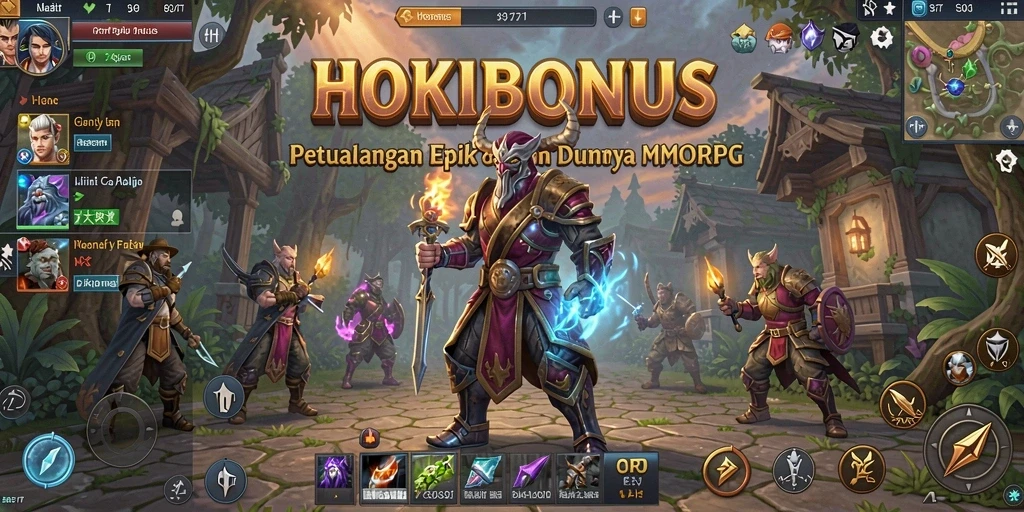 Gameplay HOKIBONUS yang epik dan mendebarkan dalam dunia MMORPG.