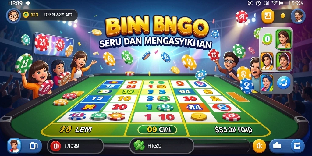 Tampilan gameplay Bingo yang seru dan interaktif di HR89.