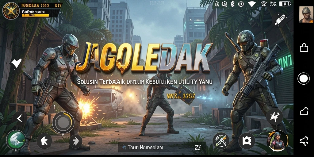 Tampilan antarmuka aplikasi JAGOLEDAK yang user-friendly.