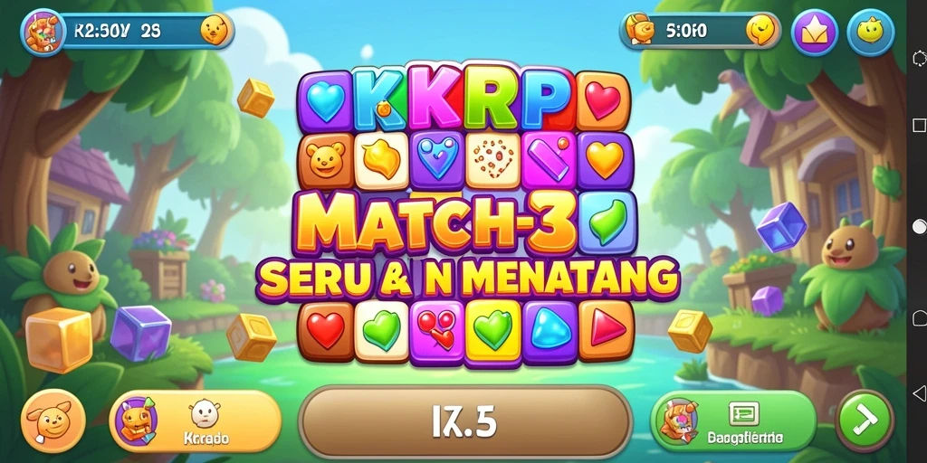 Tampilan gameplay KKRP yang seru dan penuh warna.