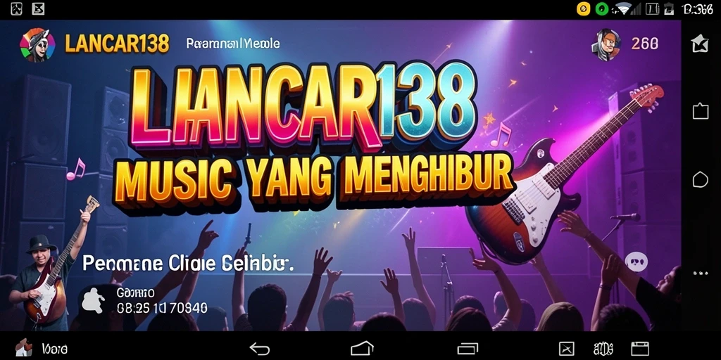 Screenshot LANCAR138 menampilkan gameplay musik yang seru dan dinamis.