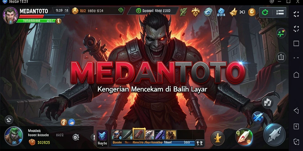 Screenshot utama MEDANTOTO dengan gameplay mencekam dan suasana horor yang menawan.