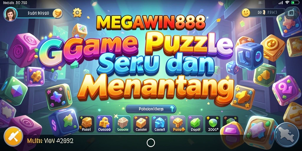 Screenshot MEGAWIN888 menampilkan gameplay puzzle yang menantang dan menarik.
