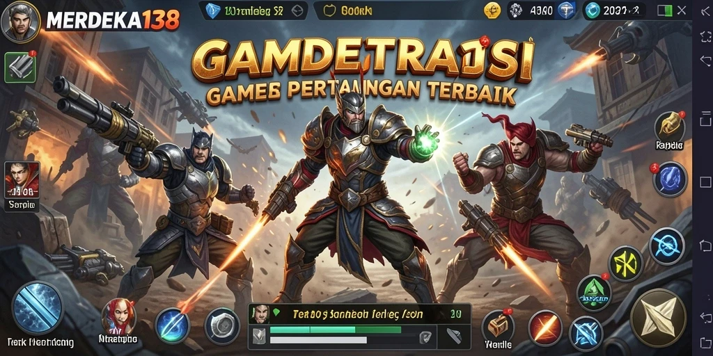 Screenshot dari gameplay seru MERDEKA138, menampilkan strategi dan aksi pertempuran.