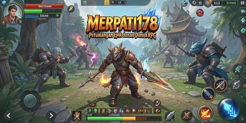 Tampilan gameplay RPG yang mendebarkan dan penuh aksi.
