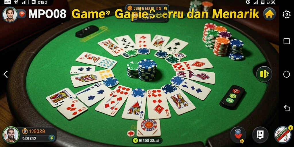 Tampilan menarik saat bermain Gaple di MPO08 dengan teman-teman.