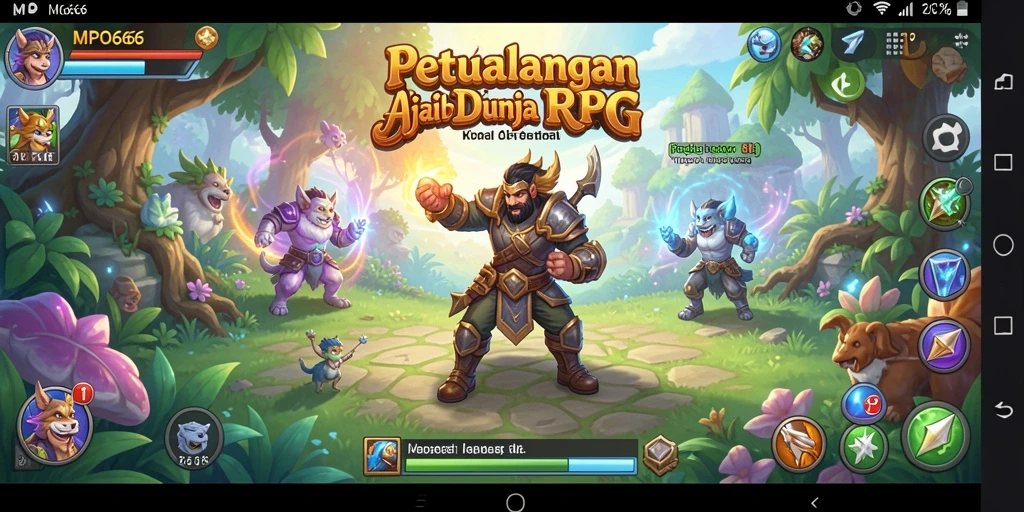 Tangkapan layar MPO666 menunjukkan gameplay seru dalam dunia RPG.
