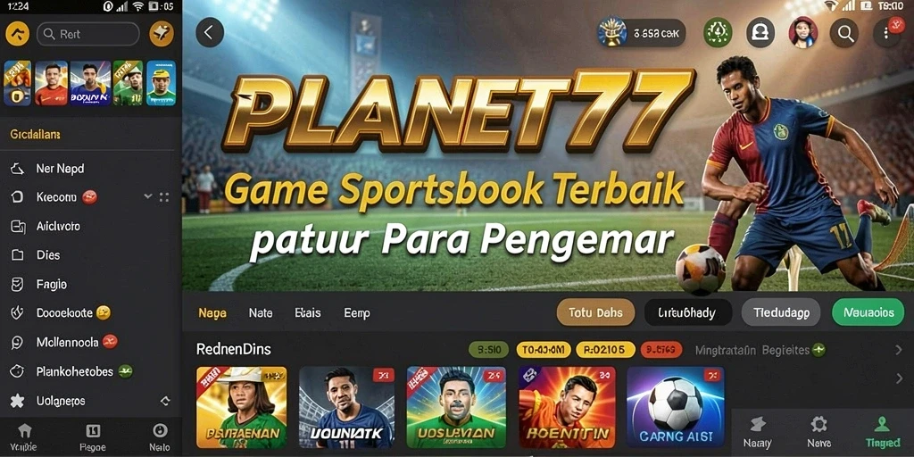 Tampilan antarmuka PLANET77 yang menarik saat melakukan taruhan olahraga.