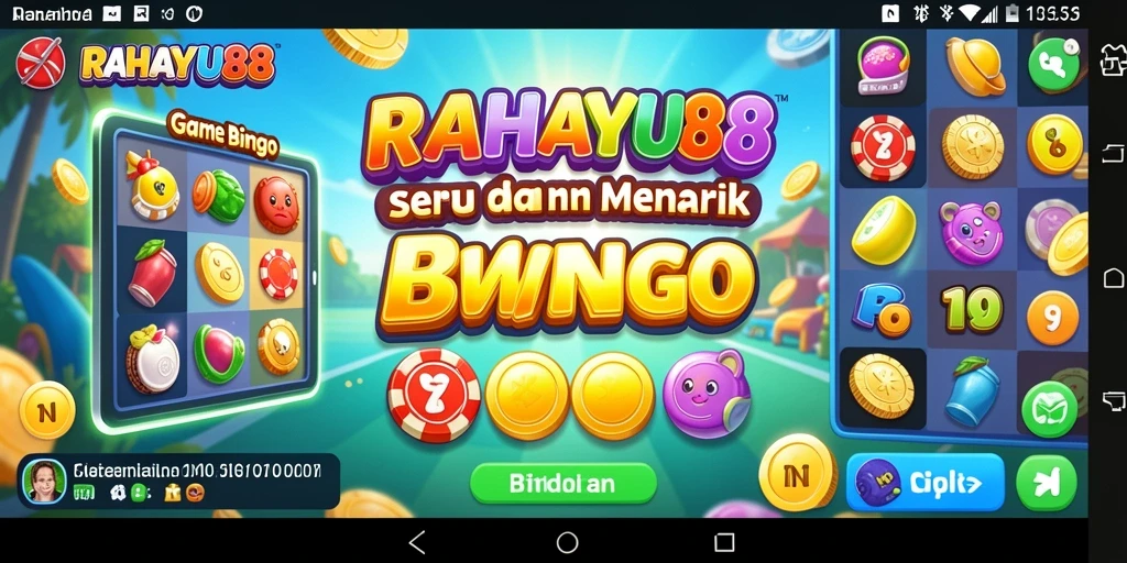 Tampilan menarik gameplay Bingo di RAHAYU88.