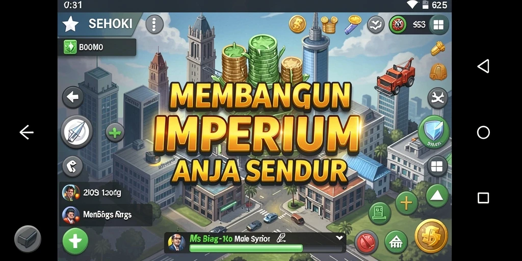 Tampilan gameplay SEHOKI dengan elemen Tycoon yang menarik.