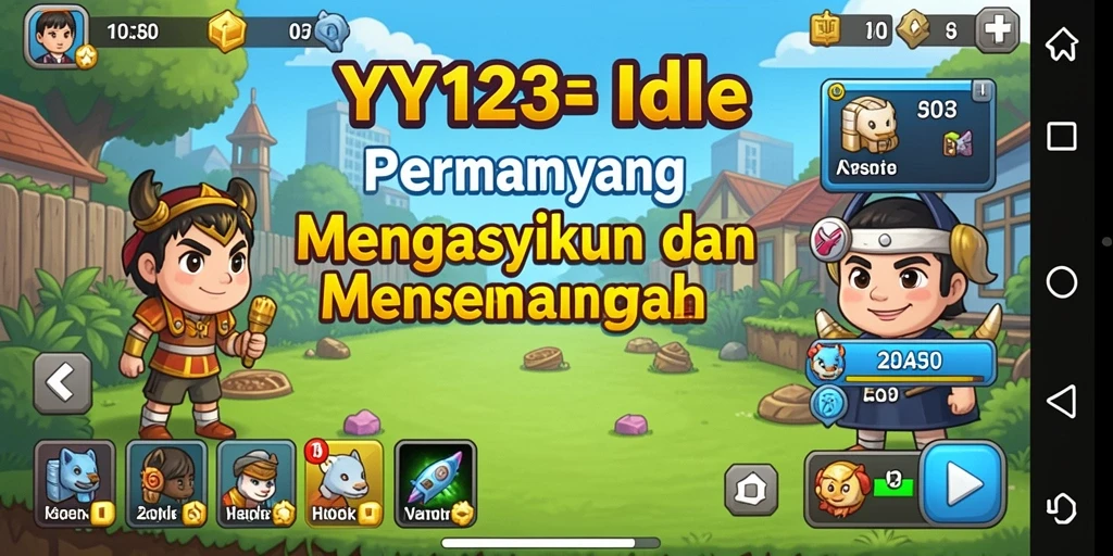 Tangkapan layar gameplay <strong>YY123</strong> menampilkan aksi Idle yang seru dan menarik.